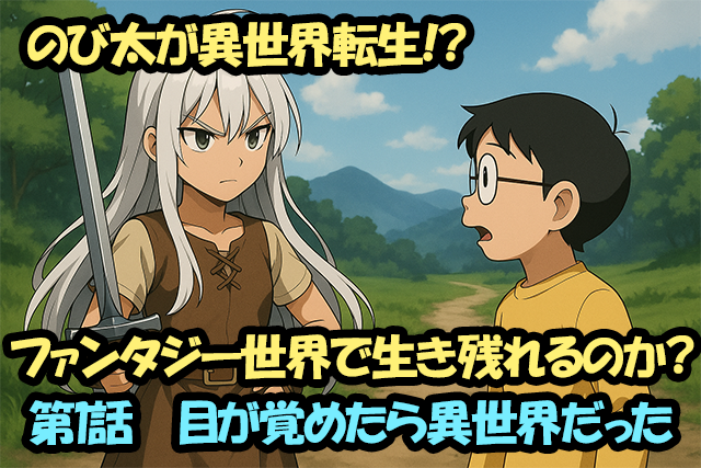のび太が異世界転生!?ファンタジー世界で生き残れるのか?第1話 目が覚めたら異世界だった