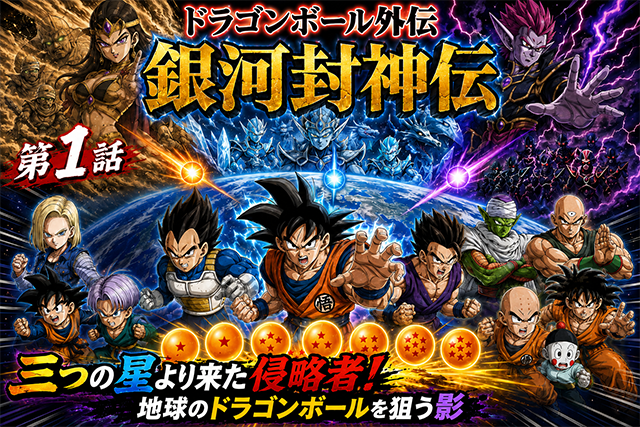 ドラゴンボール外伝 銀河封神伝 第1話｜三つの星より来た侵略者！地球のドラゴンボールを狙う影
