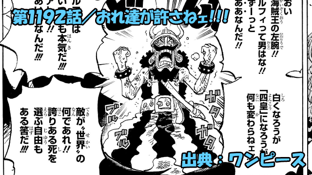 ワンピース ネタバレ感想 第1192話/反撃開始!ルフィとロキによる猛攻!!